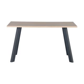 Dining table Fylliana with metallic legs and board , size 140x80x75cm