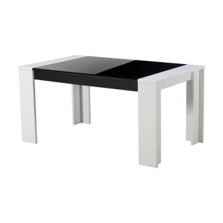 Dinning table Fylliana Toledo White / Tinted dark grey glass OB C TPS 154*90.5*75