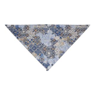 Table cover Tile in blue-siel-white color 140x140cm