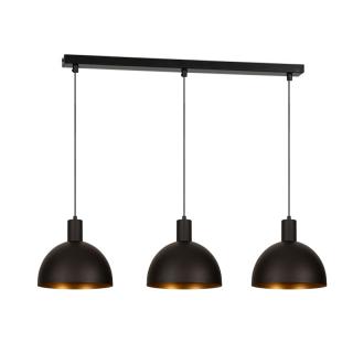 Lighting with 3 lamps Fylliana 226 in black color 70*25*80cm