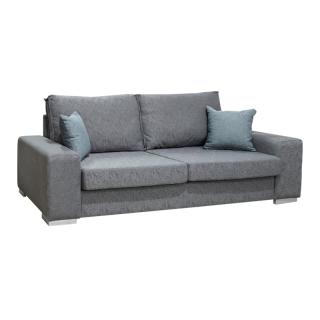 Three seater sofa Fylliana Megan in smoke color ,size 233x88x72cm