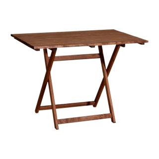 Wooden table Fylliana North in wallnut color ,size 100x60x71