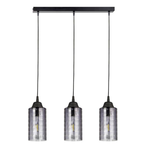 Lighting with 3 lamps Fylliana 5465 in black color 50x10x80cm