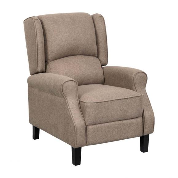 Reclining armchair Fylliana Classic in beige color, size 76*83*100cm